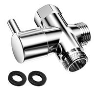 Lectorias Deviatore Doccia, G1/2" Valvola per Doccia con 3 Rondelle In Gomma, Valvola di Arresto per Soffione Doccia, Valvola Deviatrice, Rubinetto Cucina con Deviatore per Doccia per Bagno(20mm)