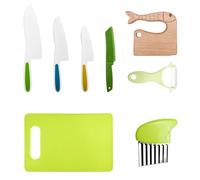 Lectorias Set di Coltelli per Bambini - 8 Pezzi per Tagliare e Cucinare Frutta o Verdura - Coltello da Cucina per Piccoli