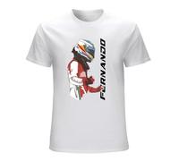 Lectoure Pure Fernando Alonso Essential T-Shirt Summer Tops T Shirts for Men Pack White XL