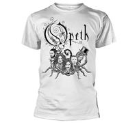 Lectoure Pure Men's Opeth 'Scorpion Logo' T-Shirt White L