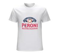 Lectoure Pure Men's Peroni Nastro Azzurro Italian Beer Blcak White T Shirt Unisex White M