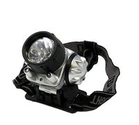 lectraline 58056 Headlamp Lampada Frontale con Elastico Regolabile, con Interruttore, 10 LED + 2 LED,Uso Outdoor Campeggio,Correre,Leggere o Arrampicata, Argento/Nero