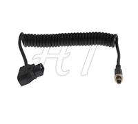 Lectrosonics - Cavo di alimentazione a spirale per ricevitore D-tap con bloccaggio a vite DC per dispositivi video PIX-E7