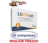 Lecurpet 30 compresse da 1gr per cani e gatti supporto metabolismo articolare