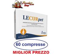 Lecurpet 60 compresse da 1gr per cani e gatti supporto metabolismo articolare
