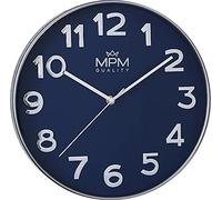LecWec MPM Orologio da parete blu argento