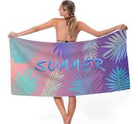 LEcylankEr Telo mare da donna, 180 x 75 cm, in microfibra, per spiaggia, ad asciugatura rapida, 360 g (estate)