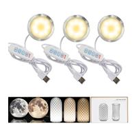 LED 001 tre colori per Bambu Lab Makerworld Kit di lampadine per stampa 3D Parti di ricambio 5 V Alimentazione USB Luce calda 3000 K