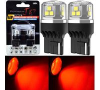 LED 15W 7441 Rosso Due Lampadine Luce Stop Freno Coda Ricambio Upgrade Azione
