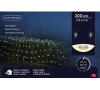 LED 200 LUCI RETE 2.6X1 MT BIANCO CALDO