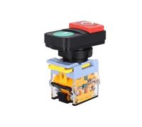 LED 220V 12V Doppio interruttore 1NO1NC Pulsante 22MM STOP Interruttori di alimentazione con luce 2NO(2NO Without Light,380V)