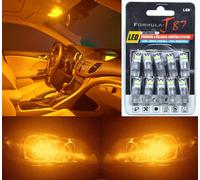 LED 3030 Luce Arancione Ambra 168 Dieci Lampadine Interno Mappa Ricambio Upgrade