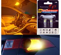 LED 3030 Luce Arancione Ambra 194 Due Lampadine Posteriore Lato Evidenziatore
