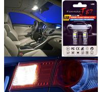 LED 3030 Luce Bianco 6000K 912 Due Lampadine Coda Parco Ricambio Upgrade Azione