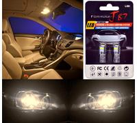 LED 3030 Luce Caldo Bianco 921 Due Lampadine Coda Parco Ricambio Upgrade Orig.