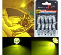 LED 3030 Luce Giallo 3000K 194 Dieci Lampadine Interno Cupola Ricambio Upgrade
