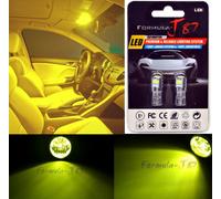 LED 3030 Luce Giallo 3000K 194 Due Lampadine Targa Piastra Ricambio Per Jdm