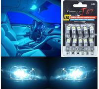 LED 3030 Luce Icy Blu 8000K 168 Dieci Lampadine Interno Map Ricambio Upgrade OE
