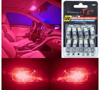 LED 3030 Luce Rosso 194 Dieci Lampadine Interno Passo Porta Ricambio Azione