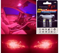LED 3030 Luce Rosso 194 Due Lampadine Targa Posteriore Ricambio Jdm Mostra
