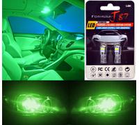 LED 3030 Luce Verde 168 Due Lampadine Interno Mappa Ricambio Siluro Upgrade Per