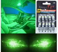LED 3030 Luce Verde 194 Dieci Lampadine Interno Mappa Ricambio Siluro Per Orig.