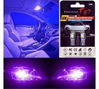LED 3030 Luce Viola 12000K 168 Due Lampadine Interno Tronco Cargo Ricambio Orig.