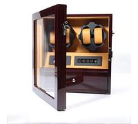 LED 4+5 Watch Winder for Automatic Watches Lntelligent Touch Screen with Drawer Wood Box 5 Modes Wrist Watch Winder Rotator 2 Power Supply Mode (C)