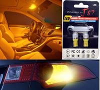 LED 5050 Luce Arancione Ambra 168 Due Lampadine Interno Passo Porta di Ricambio