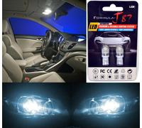 LED 5050 Luce Icy Blu 8000K 194 Due Lampadina Targa Piastra Tag Ricambio Per SMD
