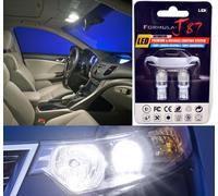 LED 5050 Luce Icy Blu 8000K 168 Due Lampadina Targa Piastra Tag Ricambio OE SMD