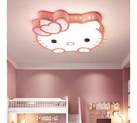 led 50cm plafoniera dimmerabile rosa gatto lampada per bambini cartoon lampadario con telecomando camera da letto camere per bambini soggiorno sala da pranzo moderna creativo acrilico luce da soffitto