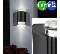 LED 6W Parete Esterno Spot Faretto Lampada Up Down Veranda Giardino Cristallo