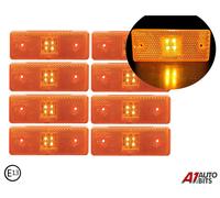 LED 8 Pezzi 12v Lampada Freccia Arancione Ambra Lato Indicatore Camion Profilo