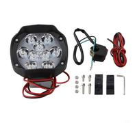 LED 9 Luci per E-Bike 12-100V ABS Nero LED 9 Luci per E-Bike | 9 perle LED, luce intensa, tensione 12-100V, materiale ABS , colore nero opaco