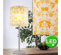 LED 9 Watt Luce da Tavolo Piantana Altezza 51 CM Camera Letto E27 Notturna Fiori [EEK: F]