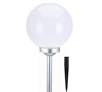 LED a energia solare, sfera luminosa, lampada sferica, luce bianca calda, lampada solare da giardino, a energia solare, sferica 25 cm