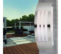 LED Acciaio Inox Luce da Parete Dimmerabile RGB Telecomando Esterno Big Light