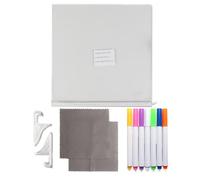 LED Acrylic Dry Erase Board with Stand and Markers, Light-Up Message Whiteboard for Notes and Drawing, Illuminated Writing for Kitchen Decor, Office Desk, Night Display, and Creative Planning