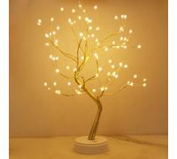 LED Albero Lampada da Tavolo Operata a Batteria e USB Alimentatore Plug in Luce