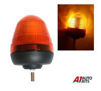 LED Allarme Lampeggiante Faro 12v/24v Singolo 1 Bullone Punto Supporto Ambra
