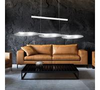 LED Alluminio Coprire Lampada a Sospensione Glas-Ringe Höhenverstellbar Ufficio