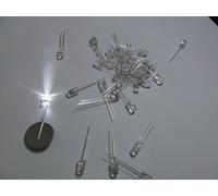 LED ALTA LUMINOSITA' 5 mm 6000-6500 KELVIN 100 pezzi