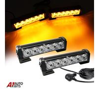 LED Ambra Lampeggiante Griglia Luci Barra Allarme Recupero Guasto Kit Su/Spento