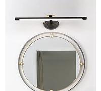 Led Americano Specchio Luce Retro Bagno Specchio Cabinet Lampada Fatta Di Rame Trucco Luce Impermeabile 180 ° Rotazione Parete Luce per Casa, Hotel/Black 51Cm