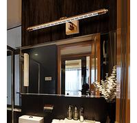 Led Americano Specchio Luce Retro Scolpito Lampada Del Gabinetto Dello Specchio Del Bagno 3000K Luce a Parete Impermeabile Anti Nebbia Trucco Luce per la Famiglia, Hotel/70Cm12W