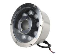 LED Anello Luce Della Fontana - Luce Subacquea RGB, AC 12/24V Sottomarino Paesaggio Riflettore, IP68 Impermeabile Mezzo Foro Piscina Luce, Per La Decorazione Della Fontana / Paesaggio(White light,18w(