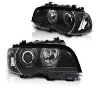 LED Angel Eyes Proiettori Combinati Tuning Tec Per BMW 3er E46 99-03 Nero