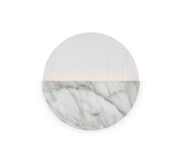 LED Applique Bianco Vetro Metallo 3000 K Ø 30 CM Rotondo Moderno Wandleuchte