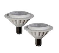 LED Ar70 Ba15d Faretto 7w Ac Dc 12v Base 3000k Riflettore Bianco Caldo Luce Alogena 80w Lampadine Di Ricambio Illuminazione Interna Da Esterno Tracklight Da 38 ° A Fascio Luminoso,12V 3000K,2 PCS